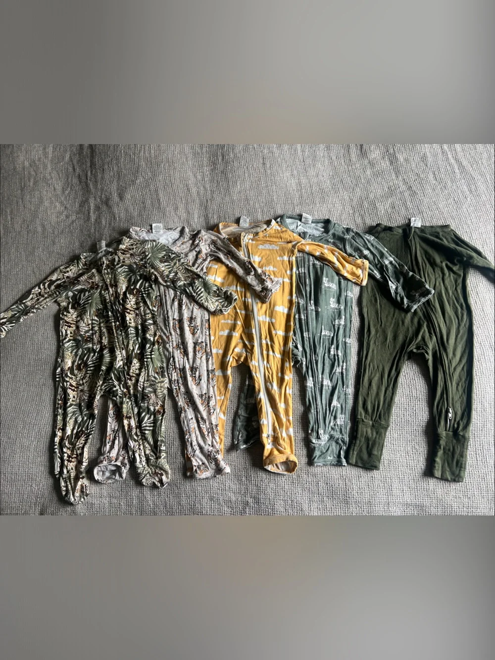 Larkspur One-Piece Bamboo Pajama Bundle 6-12 months
